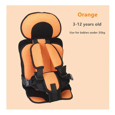 (Big Orange) NEW Child Safety Seat Mat for Months To Years Old Breathable Chairs Mats Baby Car S