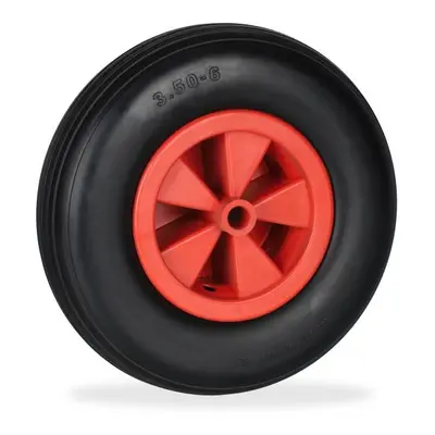 Wheel for wheelbarrow 3.50-6 in black/red