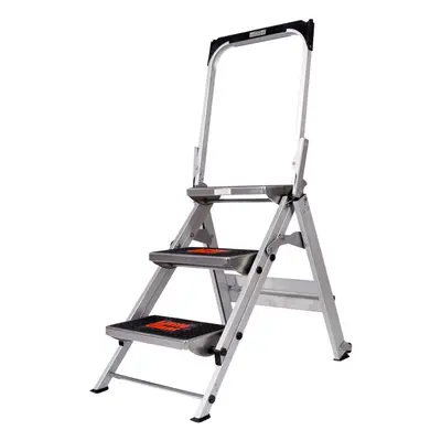 0.7m PREMIUM TRADE Folding Step Ladders Tread Anti Slip Aluminium Safety Steps