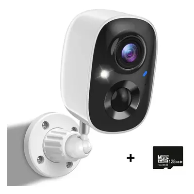 (Camera+128GB SD) Security Cameras Wireless Powered Cameras For Home Security W/ai Motion Detect