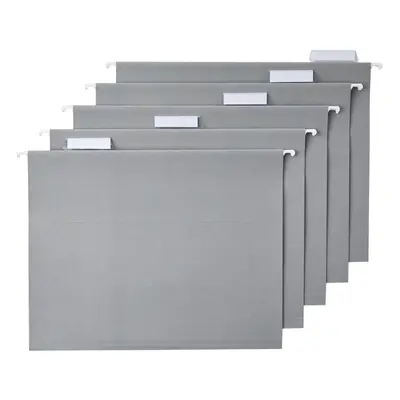 Amazon Basics Hanging File Folders Letter Size Gray 25-Pack