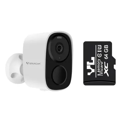 (1080P Add 64GB) Wireless Wifi Camera CCTV Security Camera Outdoor Full HD 1080P Audio IP Camera