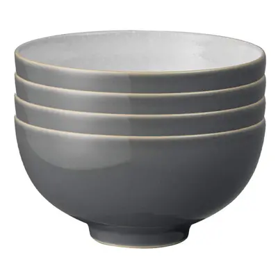 Elements Fossil Grey Pc Rice Bowl Set,Length: 13cm, Width: 13cm, Depth: 6.5cm