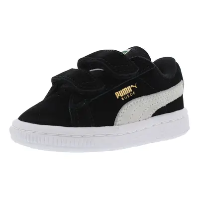 PUMA Suede Classic 2-Strap Sneaker Black/White M US Toddler