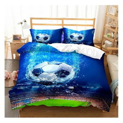 (Style 05, Double) Football Print Bedding Single Double Duvet Cover