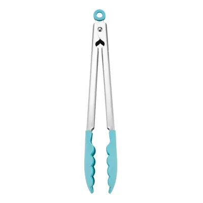 KitchenAid Silicone Tipped Stainless Steel Tongs Inch Aqua Sky