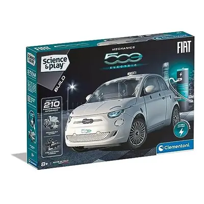 75085 Play Fiat 500, Electric Car-Building Set, Mechanics, Scientific, Science Kit for Kids Year