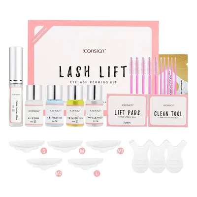 Eyelash Lift Kit, Updated Lash Lift Kit, Professional Semi-Permanent Curling Eyelash Perm Kit, S