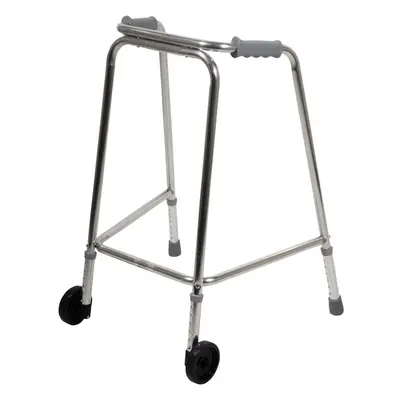 Lightweight Aluminium Walking Frame with Wheels - to Height - Paediatric