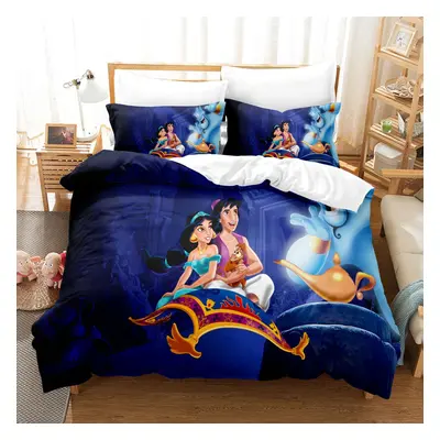 (Style 20, Single(135X200CM/2PCS)) Aladdin Kids Bedding Single Double Duvet Cover UK