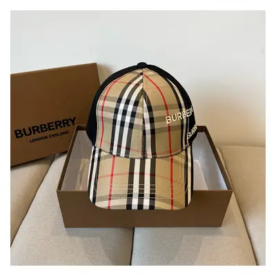 (Black Brown) Men'S Baseball Cap, Burberry Baseball Cap.