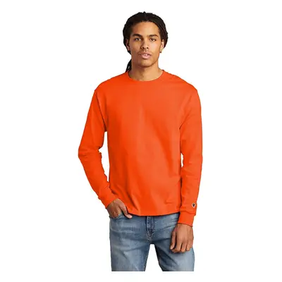 Champion Heritage 5.2-Oz. Jersey Long Sleeve Tee CC8C Orange