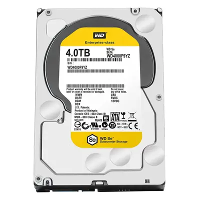 WD SE 4TB Datacenter Hard Disk Drive - RPM SATA Gb/s 64MB Cache 3.5 Inch - WD4000F9YZ