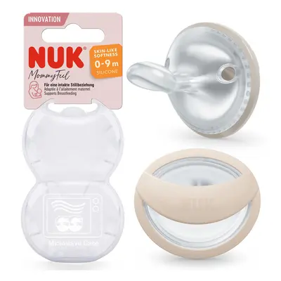 MommyFeel Baby Dummy, Months, Breastfeeding-Friendly Teats, BPA-Free Silicone, Greige & Sandston