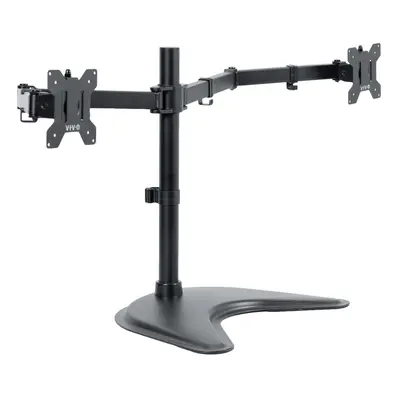 VIVO Dual Ultrawide Monitor Mount Free-Standing Desk Stand for Screens up to Inches Heavy-Duty A