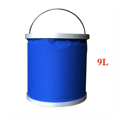 (9L bucket) Thicken Portable Multifunctional Folding Bucket Outdoor Backpack Camping Hiking Trip