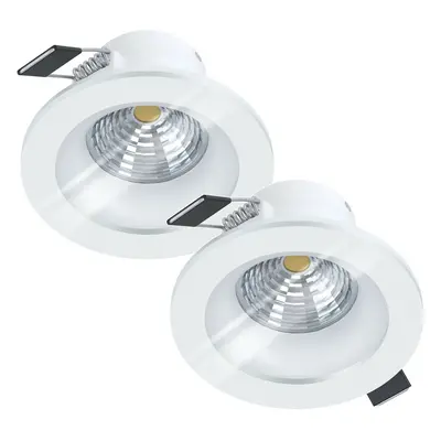 2 PACK Wall / Ceiling Flush Downlight White Recessed Spotlight 6W LED