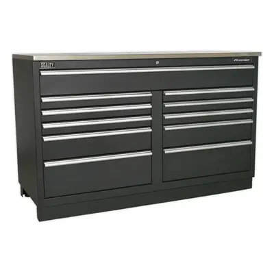 1.55m Heavy Duty Modular Floor Cabinet - Locking Drawers - Steel Construction