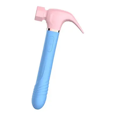 (Bright Light Blue) Color Hammer-shape Vibrating Tool Women Erotic Product Electric Stimulator S