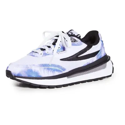 Fila Women's Renno Tie Dye Sneakers White/Cobalt Blue/Storm Blue M