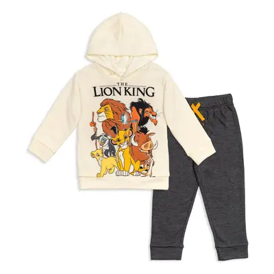 Disney Lion King Simba Pumbaa Timon Big Boys Fleece Hoodie and Pants O