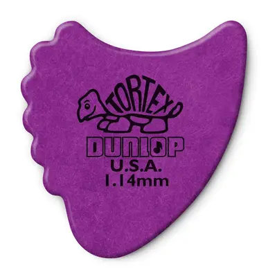 Dunlop 414R114 1.14mm Tortex Fin Picks 72-Pack