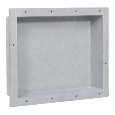 vidaXL Shower Niche Matt Gray 16.1x20.1x3.9