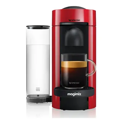 NESPRESSO by Magimix VertuoPlus M600 Coffee Machine - Piano Red, Red