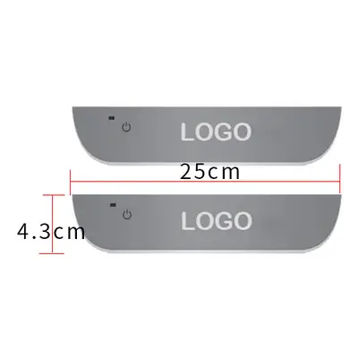 (For L-AND R-OVER, 2pcs Rear door) Customized Car Door illuminated Sill light Logo Projector Lam