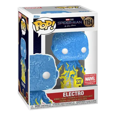 Funko POP SpiderMan No Way Home GlowinTheDark Electro Marvel Collector Corps Exclusive Multicolo