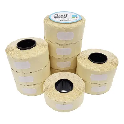 26 x mm Price Gun Labels White Rolls 30,000 Stickers CT4 Wavy Edge Pricemarking Tags Fits Many P