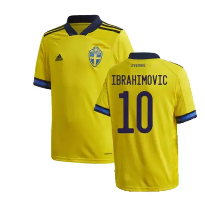 (SB) Sweden Home Adidas Football Shirt (Kids) (IBRAHIMOVIC 10)