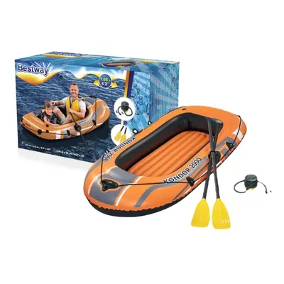 Inflatable Dinghy Set: 188x98cm, Oars & Pump Included