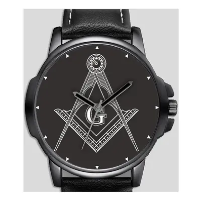 Masonic Square & Compass Art Free Mason Beautiful Unique Wrist Watch