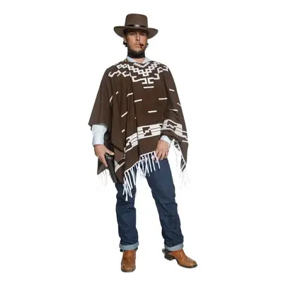 Smiffy's Adult Men's Authentic Western Wandering Gunman Costume, Poncho, Vest, - costume gunman 