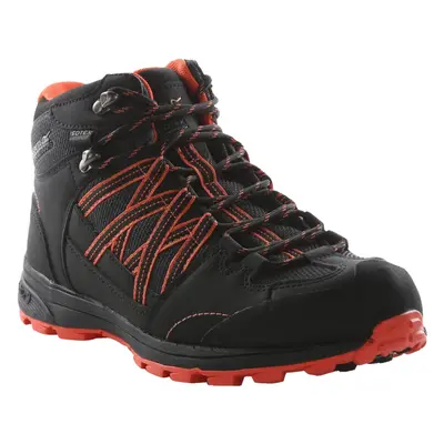 (UK Size 6.5, Black/Neon Peach) Regatta Womens/Ladies Samaris Mid II Hiking Boots