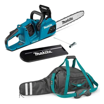 Makita DUC355Z Twin 18v / 36v LXT Cordless 35cm 14" Chainsaw Li-ion Bare & Bag