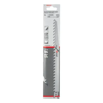 Bosch Professional pieces Sabre Saw Blade 1542 K Top for Wood (for wood, x x 1.5 mm, sabre saw a