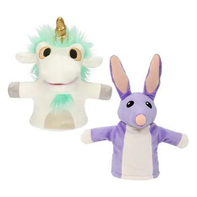 Bluey 2-Pack of Plush | Unicorse and Bob Bilby Puppets | Perfect Sized to Fit onto Toddler's Han