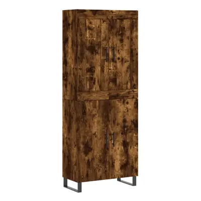 (smoked oak, doors) vidaXL Highboard Sideboard Tall Storage Cabinet Side Cabinet Engineered Wood