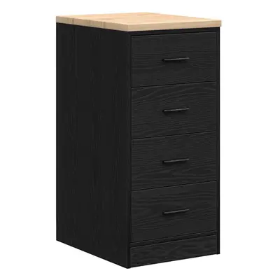 (black, x x cm/ pcs) vidaXL Garage Storage Cabinet Solid Wood Pine cabinet