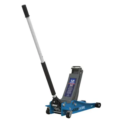 Low Entry Trolley Jack - 2250kg - Twin Piston - 495mm Max Height - Blue