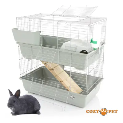 Rabbit / Guinea Pig 2-Tier Cage by Cozy Pet 80cm RB80-D Rat, Chinchilla, Hutch