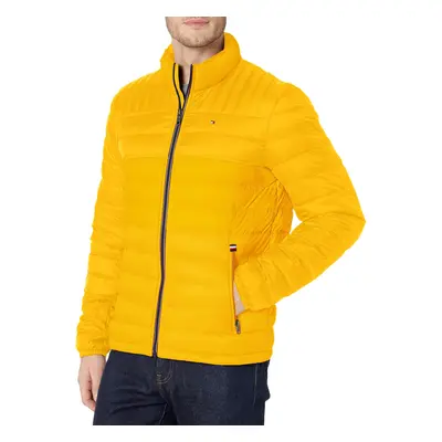 Tommy Hilfiger Men's Real Down Insulated Packable Puffer Jacket Yellow Gold X-Large