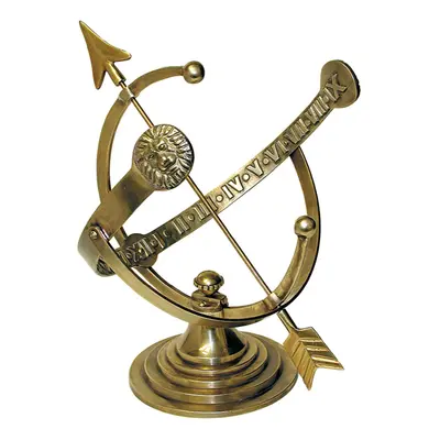 Rome RM1334 Polished Brass 12-Inch Diameter Armillary Sundial