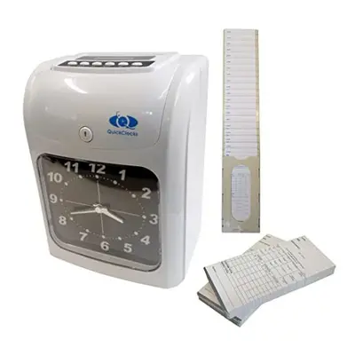 QuickClocks Clocking in Machine time and attendance Recorder Starter Pack Includes Cards and Car