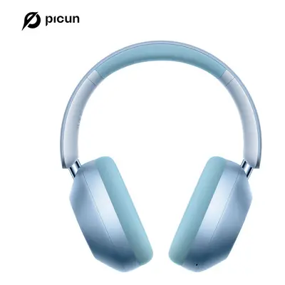 (Azure Blue) Picun F6 Active Noise Cancelling Wireless Headphones Head Tracking 3D