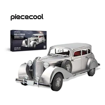 Piececool 3D Metal Puzzles Bulletproof Sedan 770k DIY Set Cars Model Jigsaw Toy for Brain Teaser