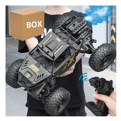 (28cm spray BK Box) Big 4/6WDRC CAR with Led lights 2.4G Cross-country Climbing Spray Racing Car