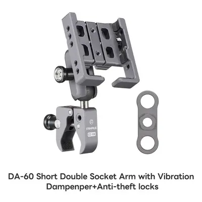 (CC-04AT60) Aluminum Motorcycle Phone Holder with Anti Vibration Device Rotation